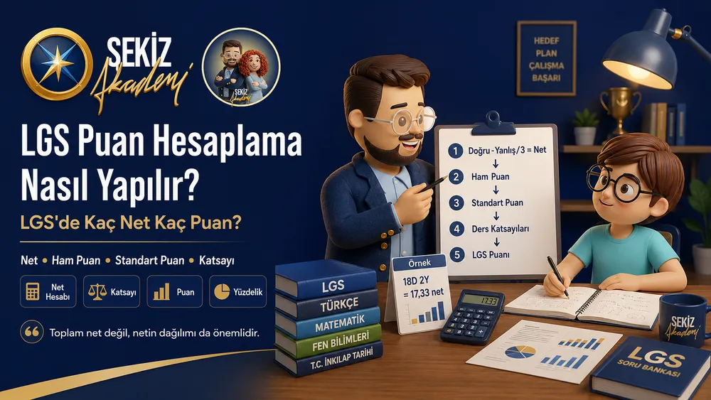LGS Puan Hesaplama Nasıl Yapılır? LGS’de Kaç Net Kaç Puan Getirir?
