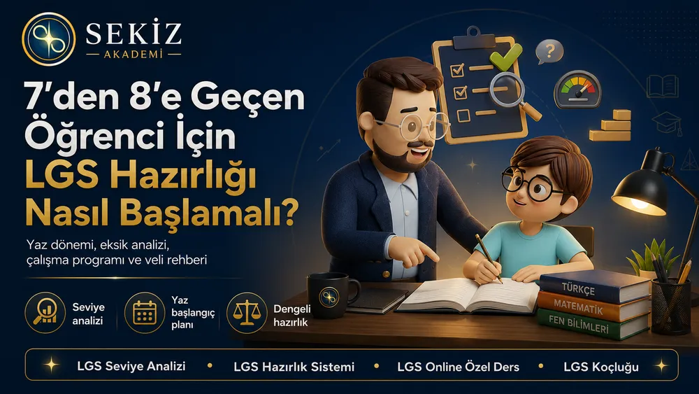 7’den 8’e Geçen Öğrenci İçin LGS Hazırlığı Nasıl Başlamalı?